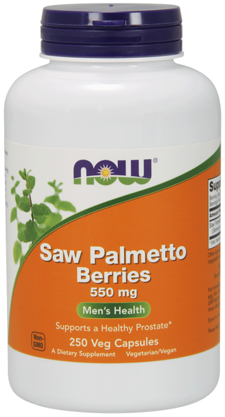 Now Foods Saw Palmetto Berries 550 mg 250 Capsules #4748