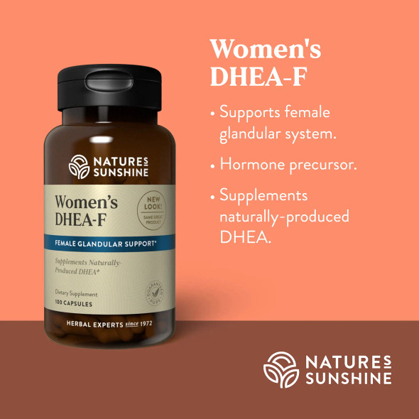 Nature's Sunshine DHEA-F For Women 100 Capsules #4202 Help Support 