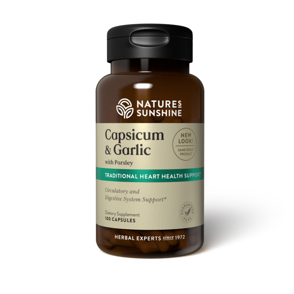 Nature's Sunshine Capsicum & Garlic W/Parsley 100 Capsules