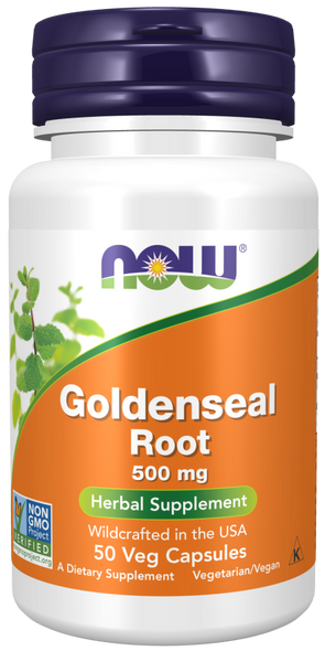 NOW Foods - Goldenseal Root 500 mg - 50 Veg Capsules