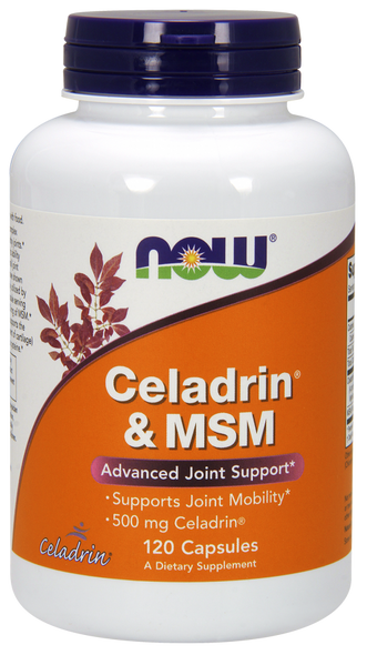 Now Foods Celadrin & MSM 500 mg 120 Capsules 