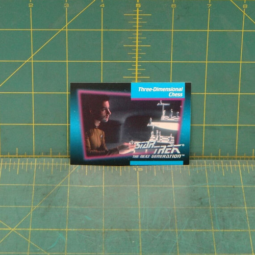 Star Trek The Next Generation 1992 Trading Card #61 Three-Dimensional Chess