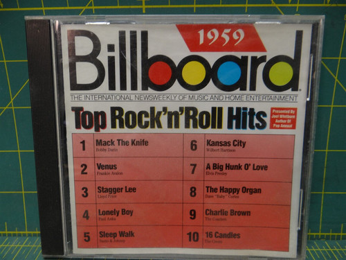 Various – Billboard Top Rock'N'Roll Hits - 1959 CD Rhino Records – R2 70620