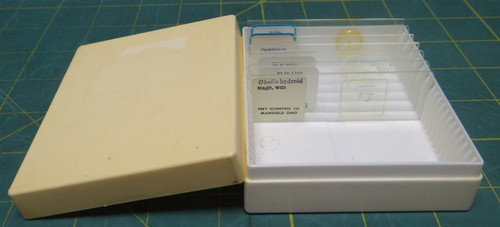 (7 Pack) Misc. Brands Misc. Prepared Microscope Slides in White Storage Box