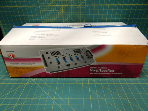 RadioShack 3- Channel Stereo Sound Mixer 32-2057 Rack Mountable 7 Band EQ