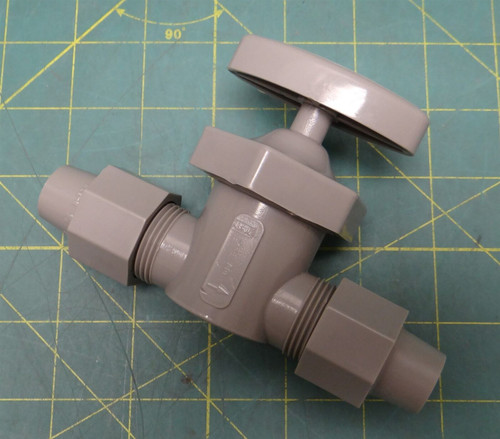 Qest Straight Shutoff Valve w/ Qicktite Nuts for 5/8"OD x 5/8"OD, 5.2" Length