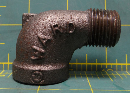 Ward Street Elbow, 90 Degrees, FNPT x MNPT, 1/2 in Pipe Size - Pipe Fitting