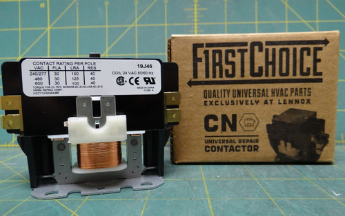 First Choice 19J46 Single Pole Contactor 30 A 24 V 50/60 Hz HCCY1XQ02AA365