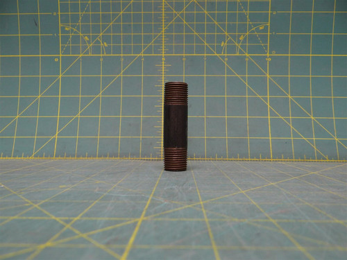 1/2" x 3" Pipe Fitting Nipple MNPT Steel Tapered Threaded both ends Schedule 10