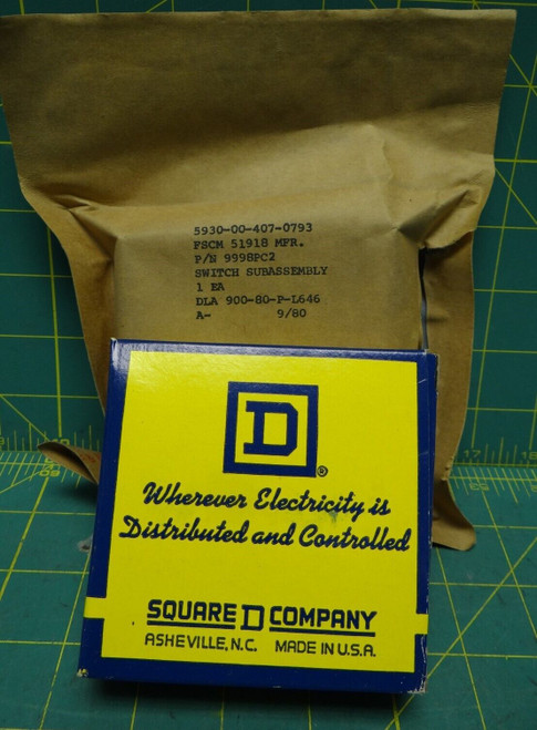 Square D 9998 PC-2 Class 9013 Type GSG and GHG Part Kit 5930-00-407-0793