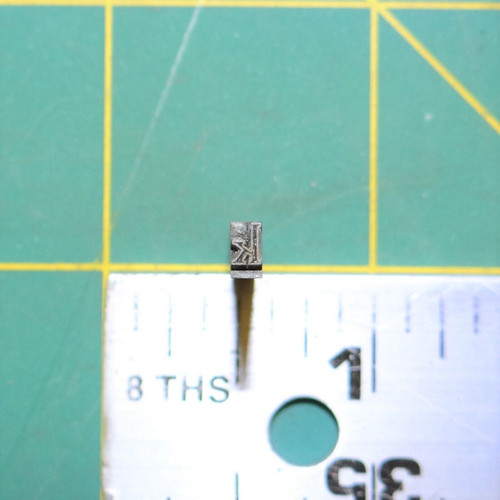 (1) Lower case "k" Antique Metal Typeset Letterpress Block 'Parry Bold' 12pt