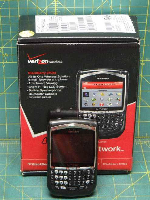 Blackberry 8703E - 64 MB - Black (Verizon) Single core, 312 MHz, Intel PXA901