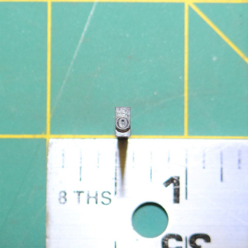 (1) Lower case "o" Antique Metal Typeset Letterpress Block 'Parry Bold' 12pt