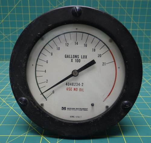 Meriam Instrument Differential Pressure Unit 1126 with Meriam 6" Gauge 4048234-2