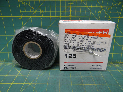 Plymouth Bishop 125 mil Electrical Filler Tape 2074 1 1/2 in x 0.125 in x 5 ft