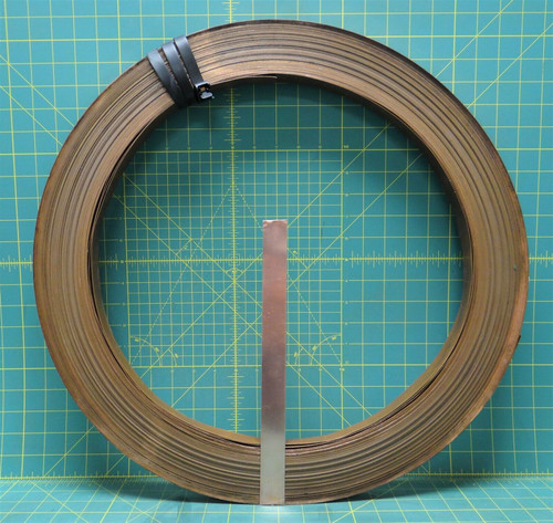 22 Gauge Solid Copper Grounding Strap Flexible Metal Banding 1" x 0.028" x 1 Ft