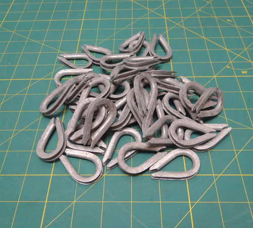 1/8" Galvanized Steel Rope Thimble *LOT OF 44*