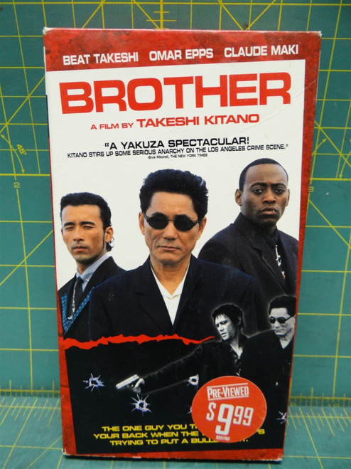 Brother 2000 VHS Tape Takeshi Kitano Action Movie Omar Epps Rated R 113 Min