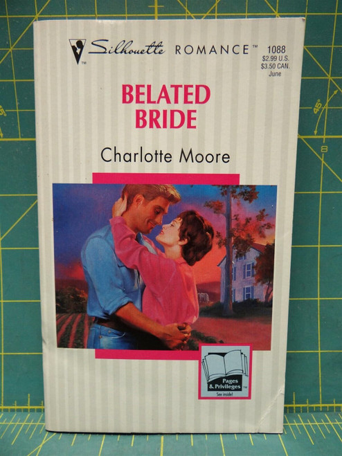Belated Bride Charlotte Moore Silhouette Contemporary Romance Paperback Fiction