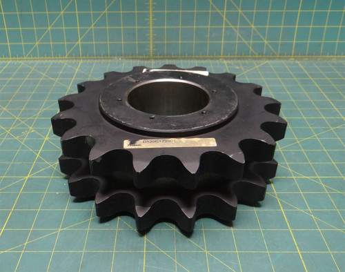 Tsubaki D120C17T001 Double Strand 1-1/2" Pitch 17 Teeth Sprocket, 9" OD, 3" Bore