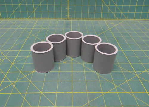 (5) 1" Gray PVC Conduit Coupling Fitting 27mm - Kraloy Brand CP10
