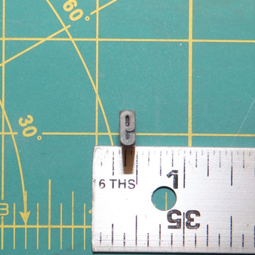 (1) Number "9" Vintage Metal Typeset Letterpress Block 'Gothic Condensed' 24pt.