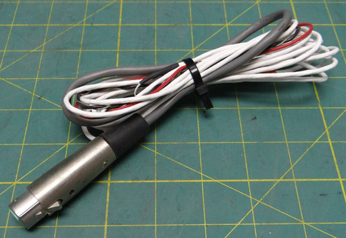 Switchcraft A Series 4 Pin XLR Female Cable Mount w/ AWM 2464 Gray Cable