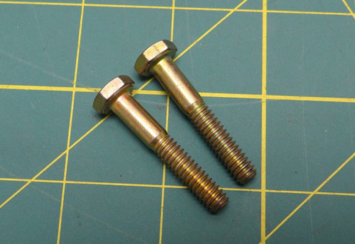 Lot of 2 Hex Bolt Half Threaded 1/4"-20 x 1-1/2" Grade 5