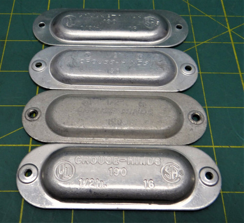 Lot of 4 Crouse-Hinds 190 1/2" Conduit Outlet Body Condulet Series 100-1294