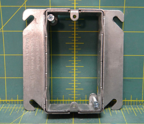 Fraser Oaks 4AR1G-34 1-Gang 3/4" to 1-1/2" Adjustable Switch Box 4" Square Box