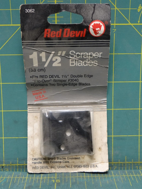 Red Devil 3062 1-1/2" Heavy Duty 4-edge Scraper Blade Fits Scraper #3170