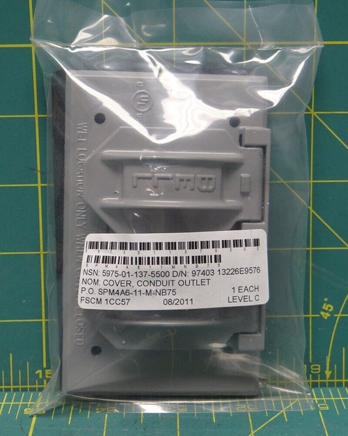 Hubbell Bell #5178 Weatherproof 1-Gang Duplex Conduit Outlet Cover Wet Location