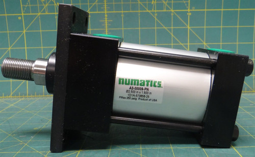 Numatics Tie Rod Air Cylinder A3-00009-PN 2.5" Bore 3" Width 5" Stroke Length