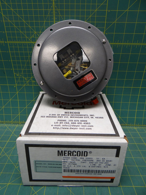 Dwyer Instruments Mechanical Pressure Switche DA/DS Series PN: DAW-23-153-26S