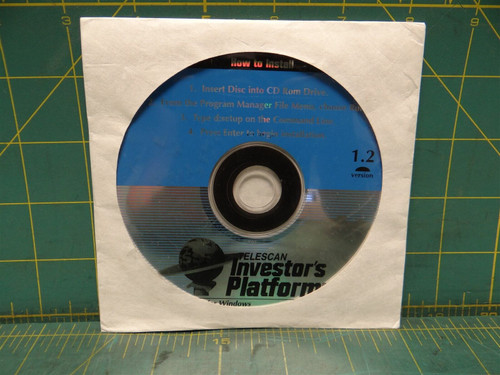 Telescan Investor's Platform TIP Version 1.2 Windows 95 CD-Rom