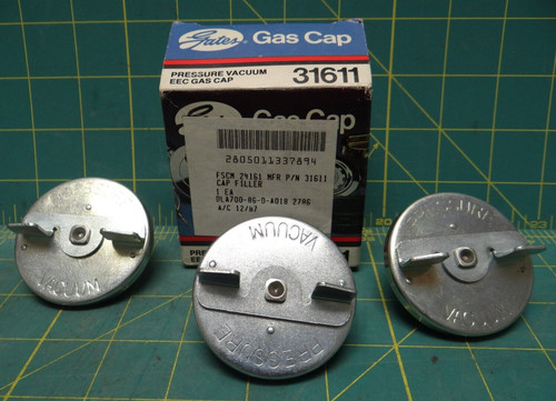 Gates Vacuum Pressure EEC Gas Cap (lot of 3) P/N 31611 NSN 2805-01-133-7894