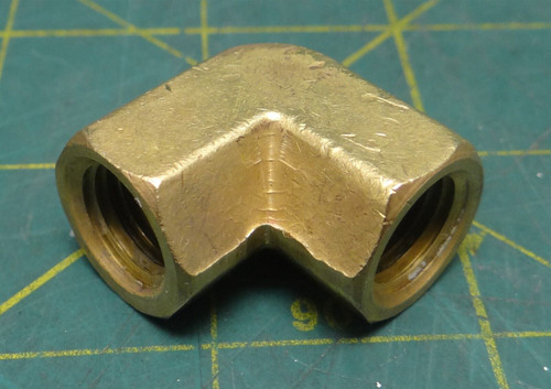 1/4" Female NPT 90° Brass Elbow Connector Pipe Fitting Adapter 