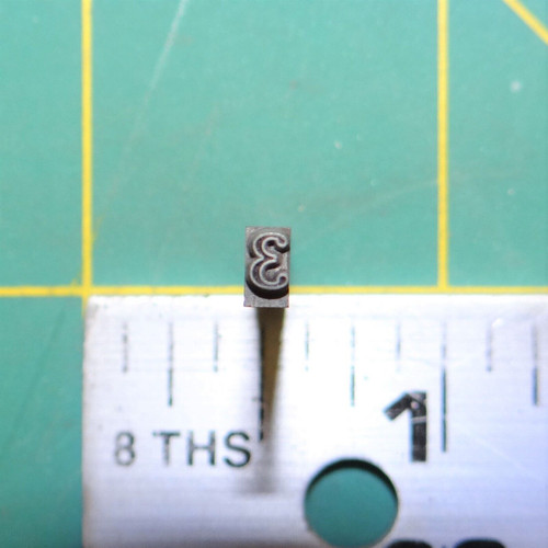 (1) Number '3' Antique Metal Typeset Letterpress Block 'Parry Bold' 12pt. font