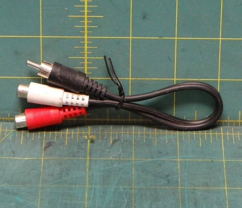 RCA Y-Splitter Adapter RCA Male to 2 x RCA Female 6 Inches