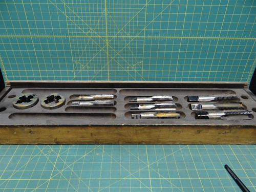 Original Vintage 10 Piece NC Greenfield Tap & Die Sets 