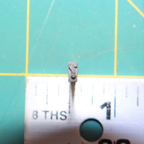 (1) Question Mark "?" Antique Metal Typeset Letterpress Block 'Parry Bold' 12pt