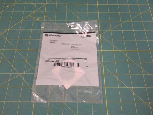 Allen Bradley 800H-W100E Legend Plate " JAMUP BYPASS OFF-ON "