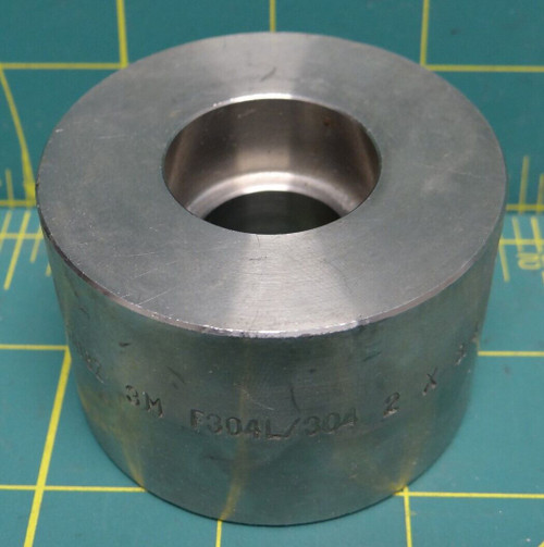 2 x 3/4 EN Reducer Coupling Socket Weld SA182 3M F304L/304 71721