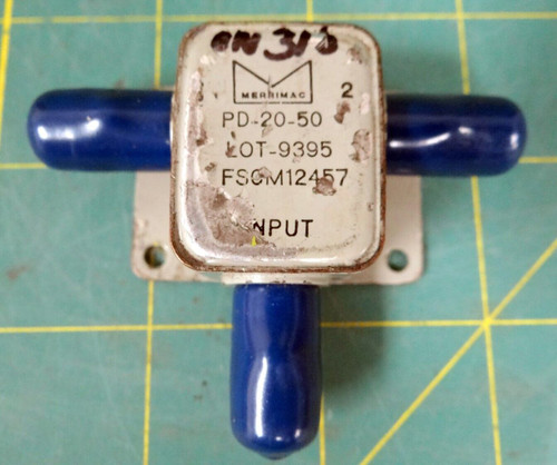Merrimack Industries Radio Frequency Power Divider PN PD20-50  NSN 6625-01-041-8