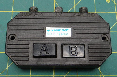 Qintar Inc. TAB-2 A/B Switch Coaxial Input Output
