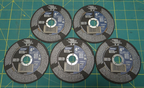 Qty: 5 Norton Cut-Off Blade 4" No. 01616, 4" x .040" x 5/8"