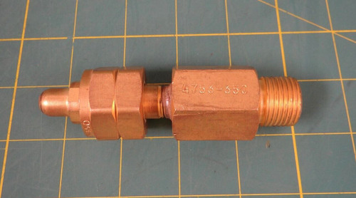 Matheson 475-350 Brass Tee Purge Fitting    CGA-350 