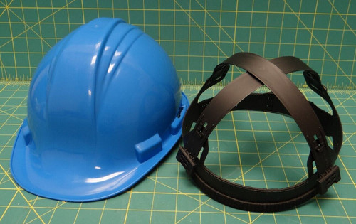 North A79R "K2" Safety Peak Hard Hat Helmet, 4 Pt. Royal Blue