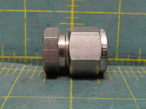 Swagelok SS-810-C Compression Cap for 1/2 in. OD Tubing, 316 Stainless Steel
