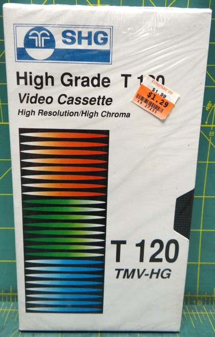 SHG High Grade T 120 Video Cassette High Resolution T120 TMV-HG